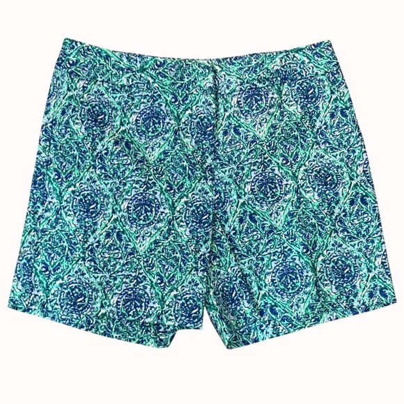 Talbots Tropical Ikat Medallion Shorts Size Petite 0P Resort Wear Preppy Casual - Picture 12 of 12